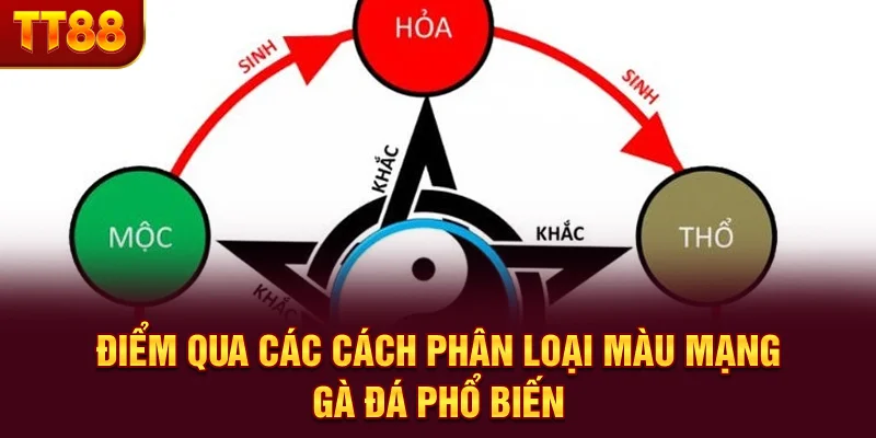 Điểm qua các cách phân loại màu mạng gà đá phổ biến
